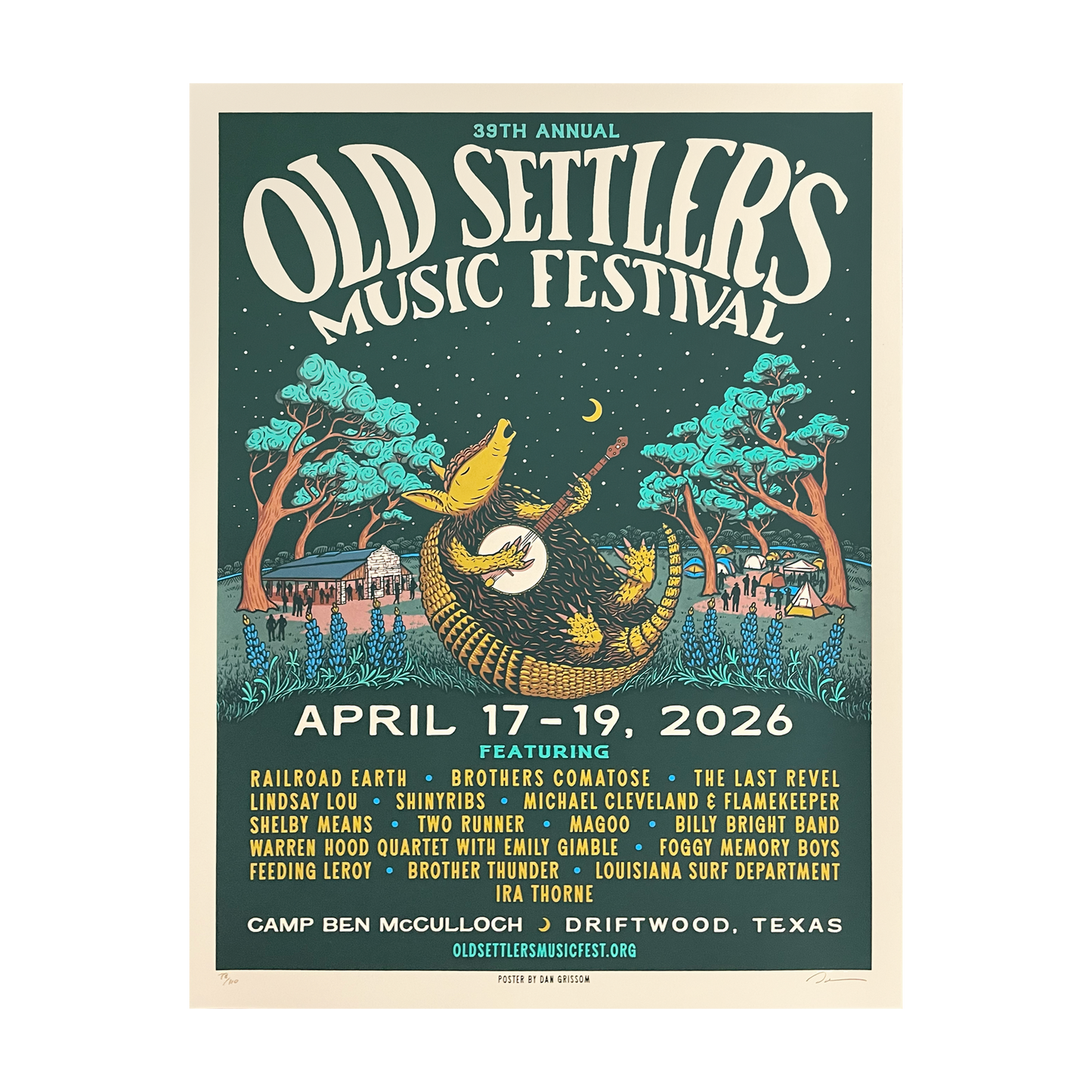 2026 Old Settler’s Music Festival Poster