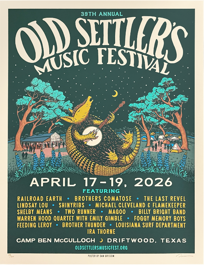 2026 Old Settler’s Music Festival Poster