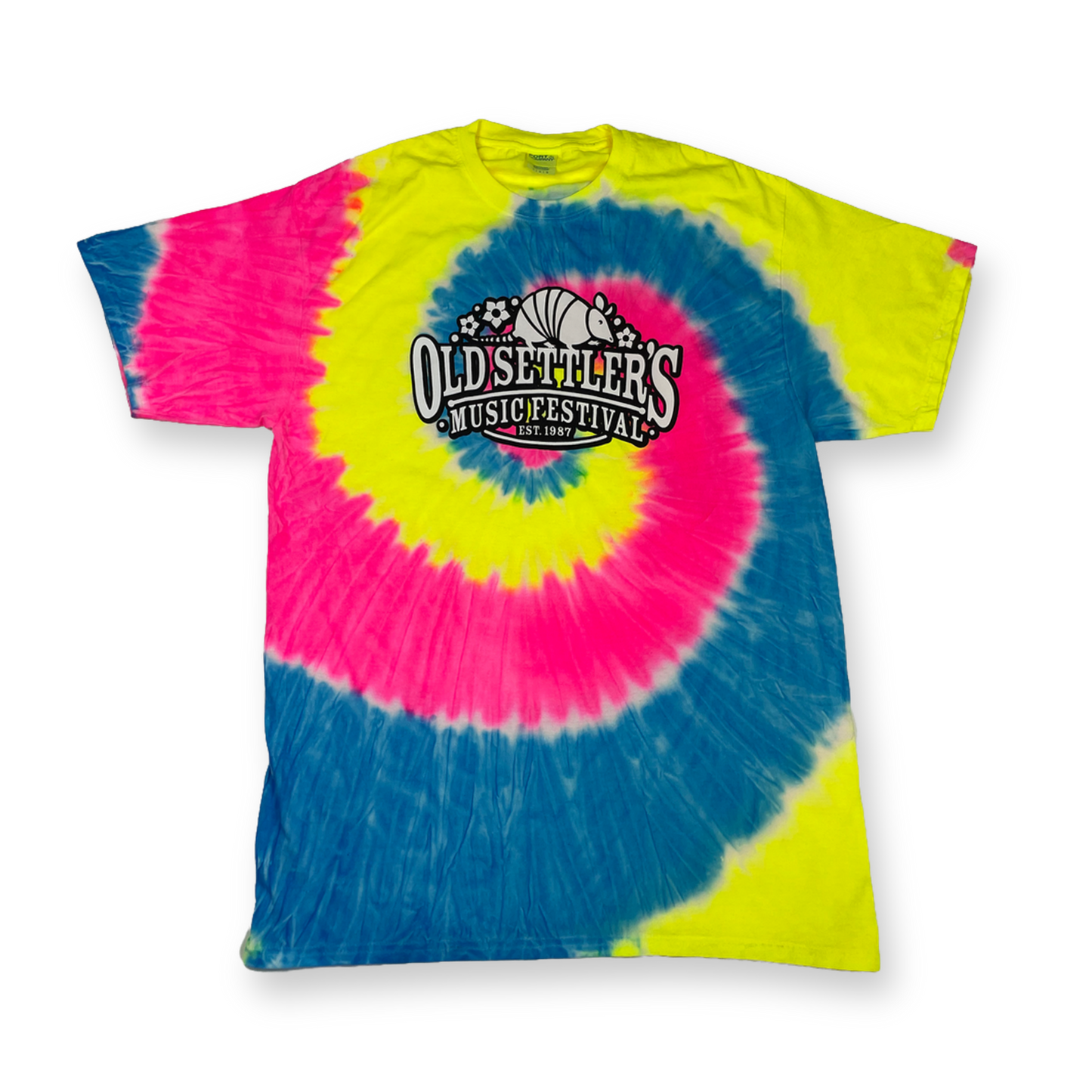 Neon Tie-Dye Logo Tee
