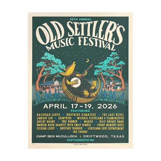 2026 Old Settler’s Music Festival Poster