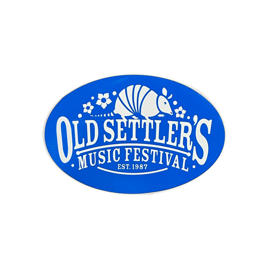 Old Settler's Stickers - Large (Blue)